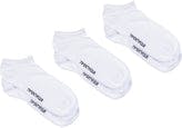 Ankelsokk Sneaker 3pk - Hvit